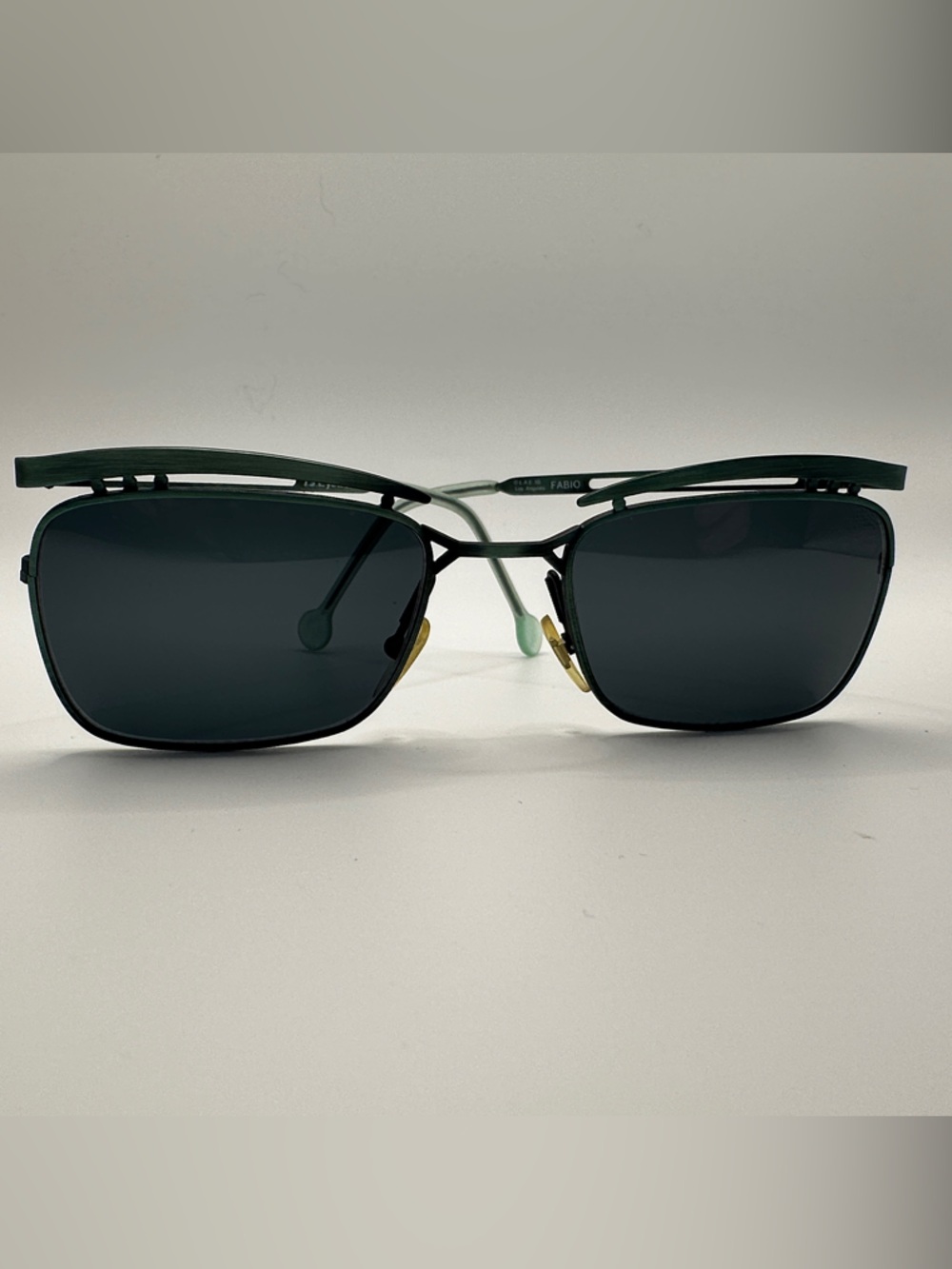l.a. Eyeworks Green Metallic Sunglasses
